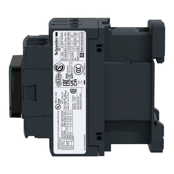 Contactor TeSys D 3P AC-3 440V 12A Bobina 110 VAC - LC1D12F7 - Imagen 3